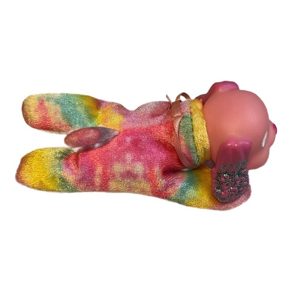 JUST PLAY Puppy Surprise PS Rainbow Plush Pink tye die Toy glitter Ears - Picture 4 of 8